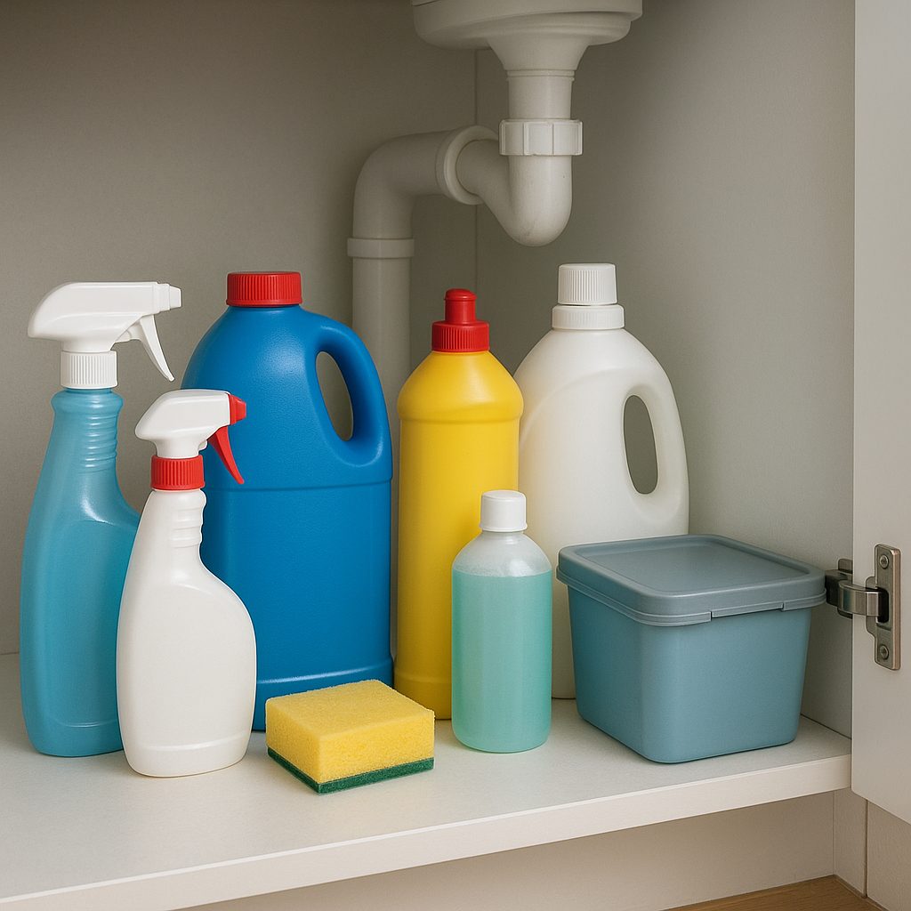 Jak przechowywać środki czystości bezpiecznie
