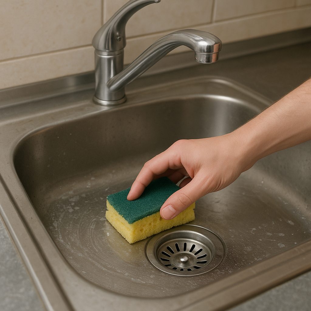 Jak wyczyścić zlew ze stali nierdzewnej