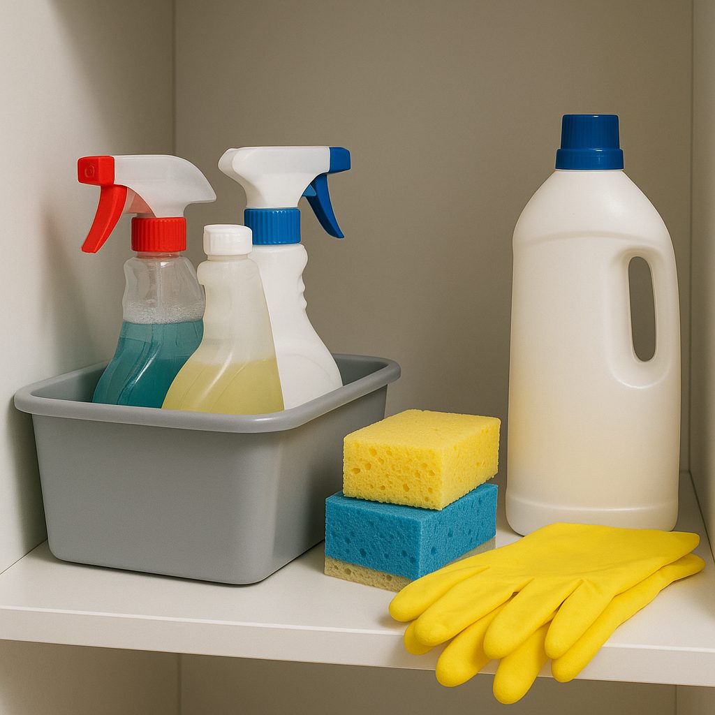 Jak przechowywać środki czystości w domu
